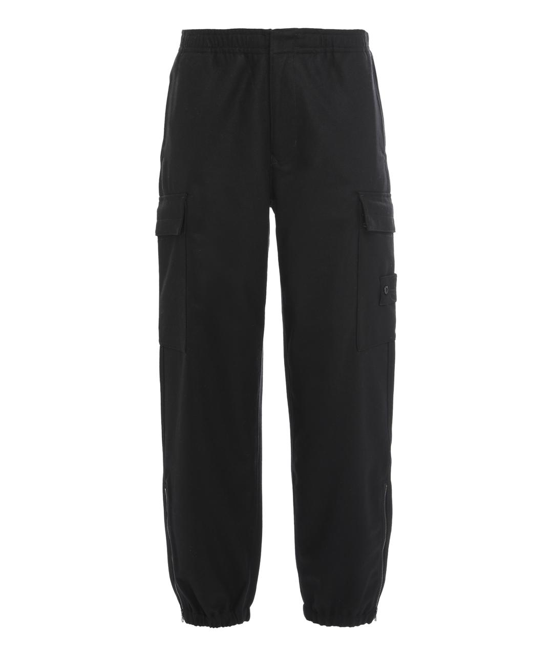 STONE ISLAND Черные повседневные брюки, фото 1