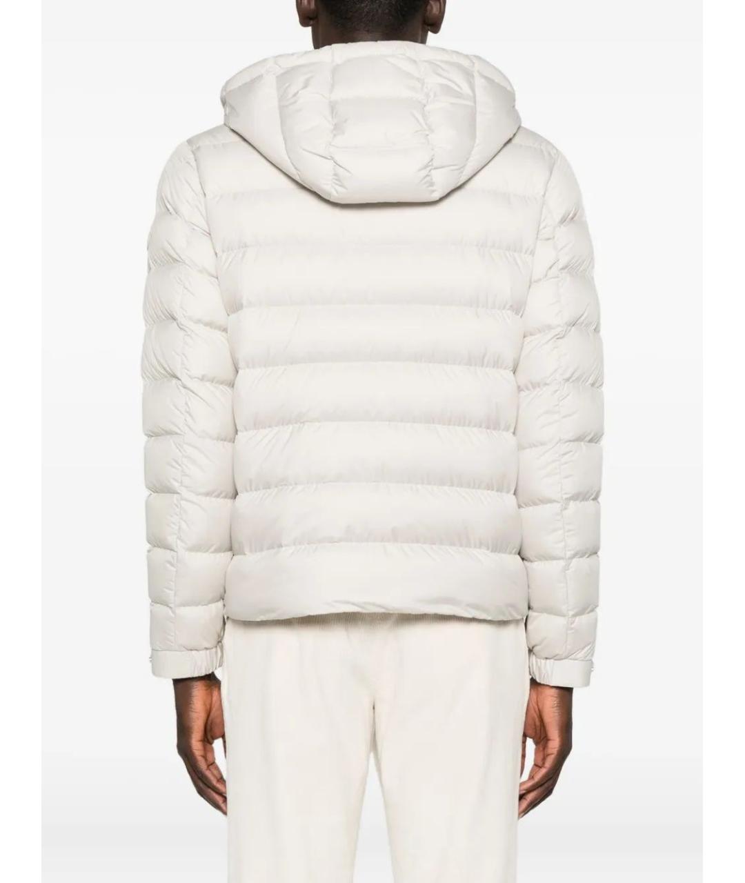 MONCLER Серая полиэстеровая куртка, фото 4