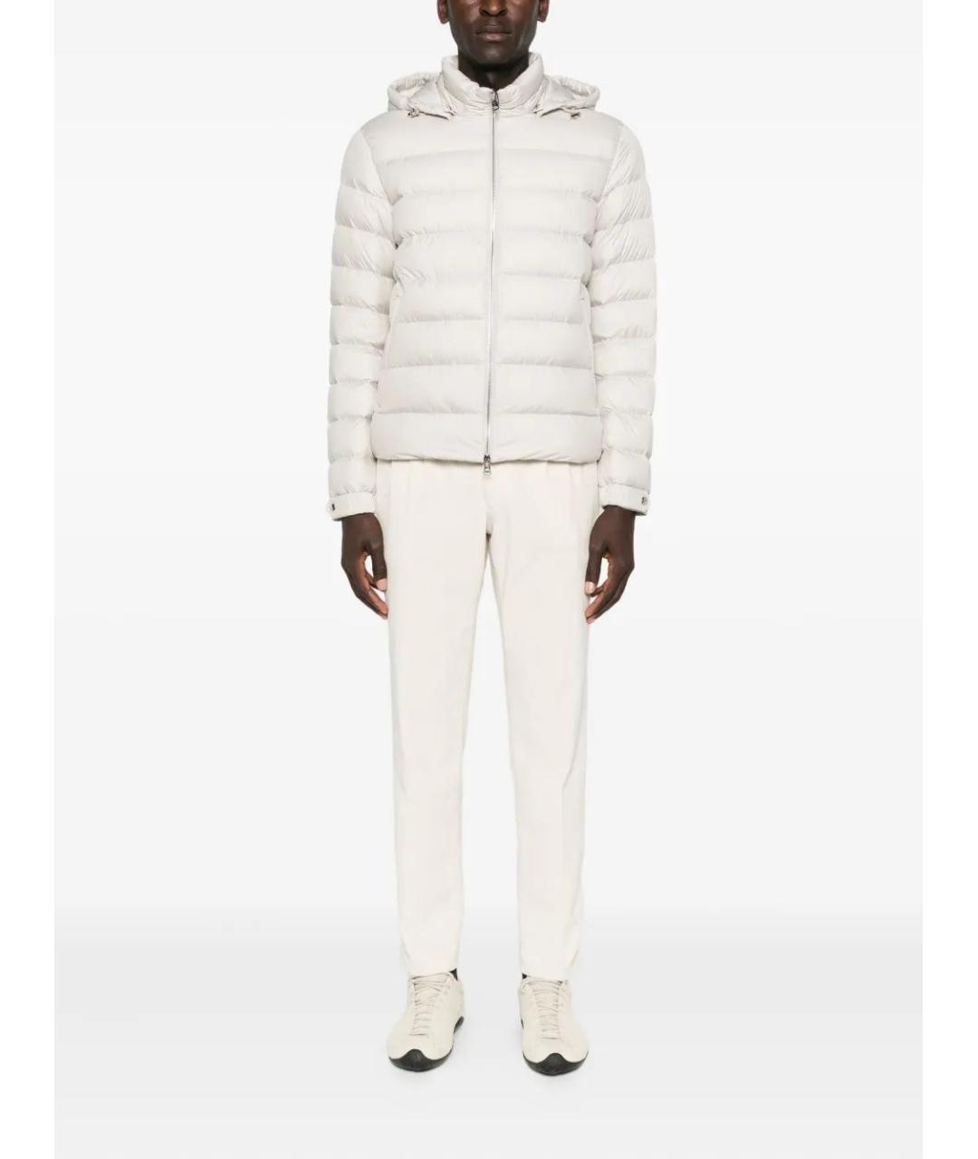 MONCLER Серая полиэстеровая куртка, фото 2