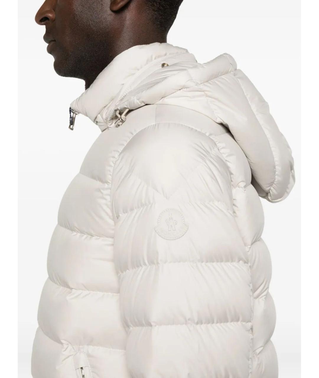 MONCLER Серая полиэстеровая куртка, фото 5