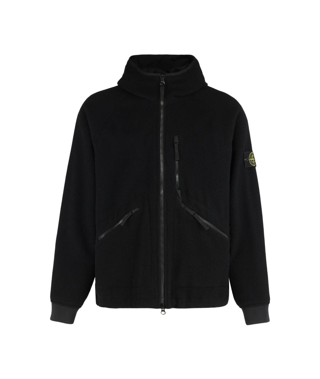 STONE ISLAND Черная полиэстеровая куртка, фото 1