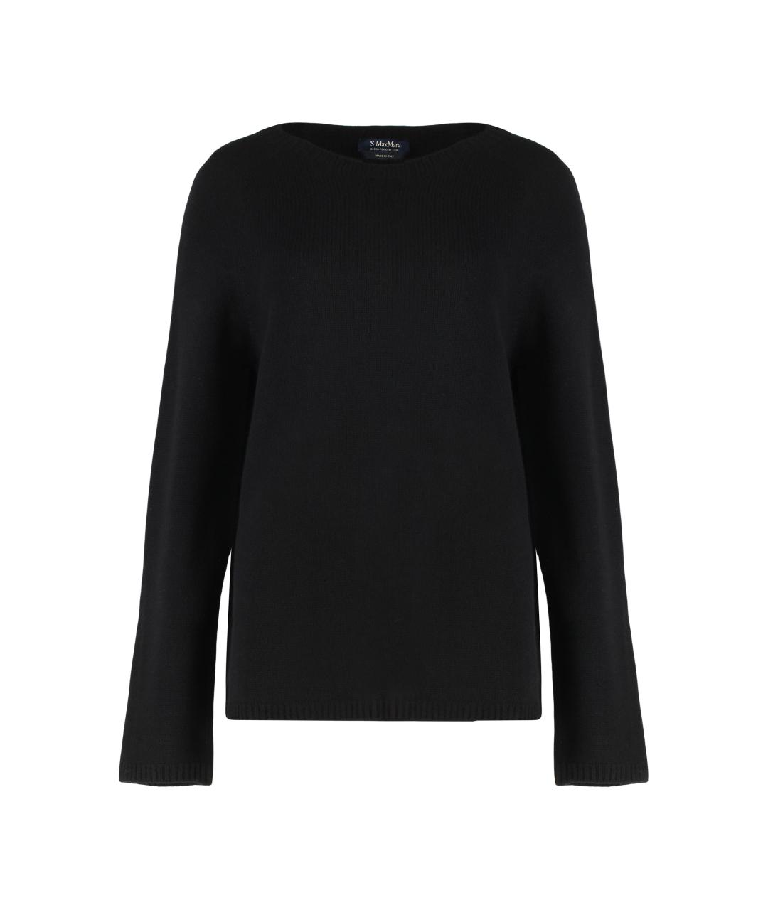 'S MAX MARA Черный шерстяной джемпер / свитер, фото 1