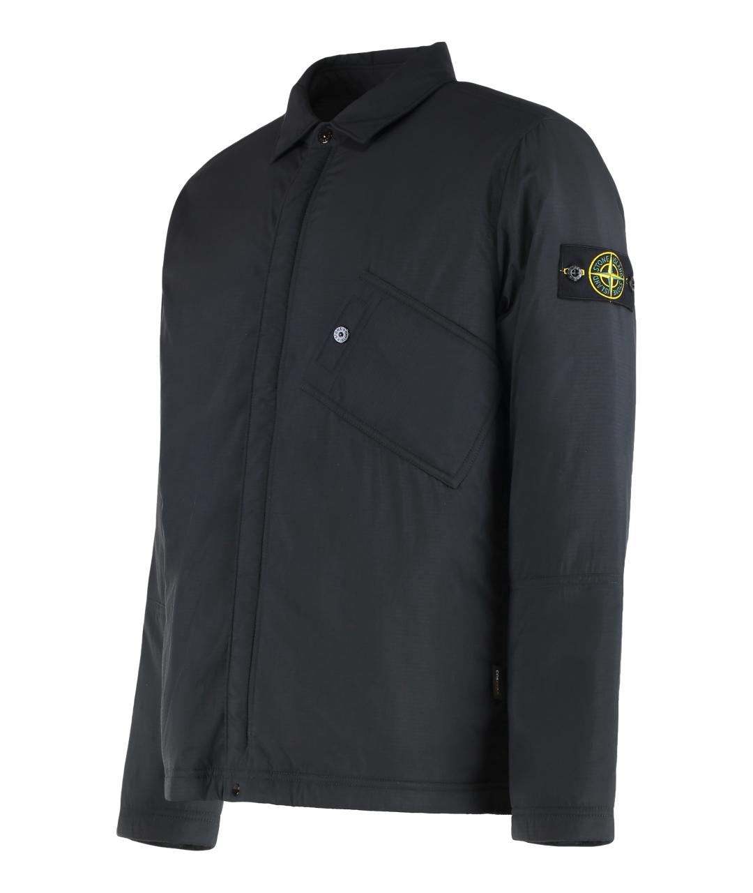 STONE ISLAND Черная кэжуал рубашка, фото 3