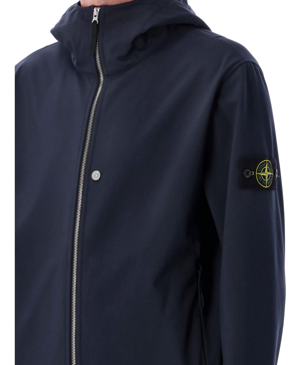 STONE ISLAND Синяя полиэстеровая куртка, фото 3