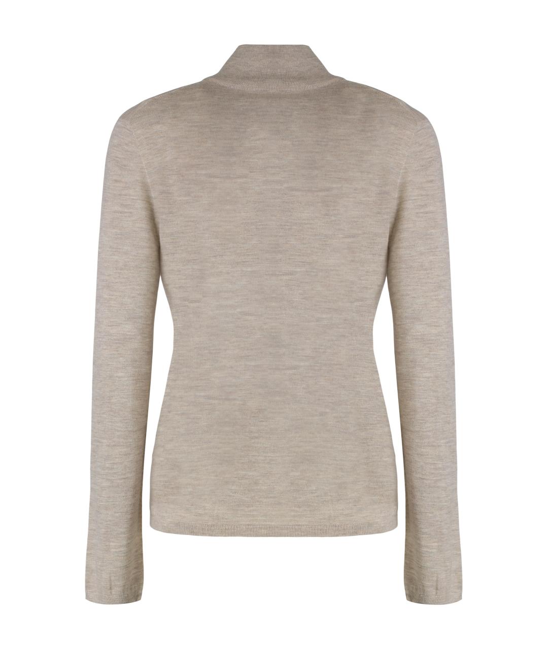 MAX MARA Серая кашемировая водолазка, фото 2