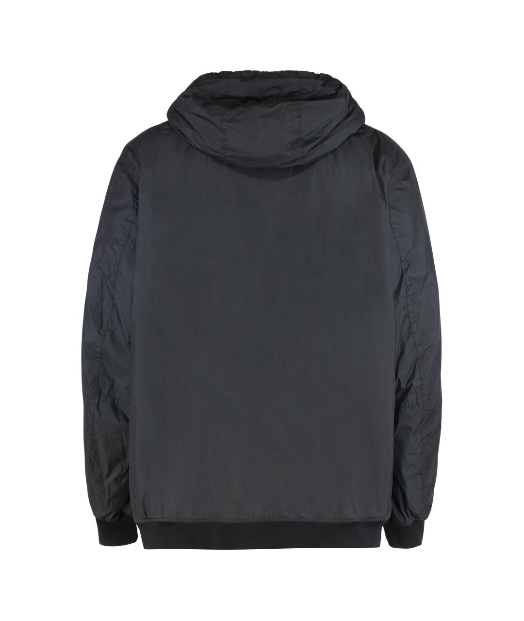 STONE ISLAND Черная полиамидовая куртка, фото 3