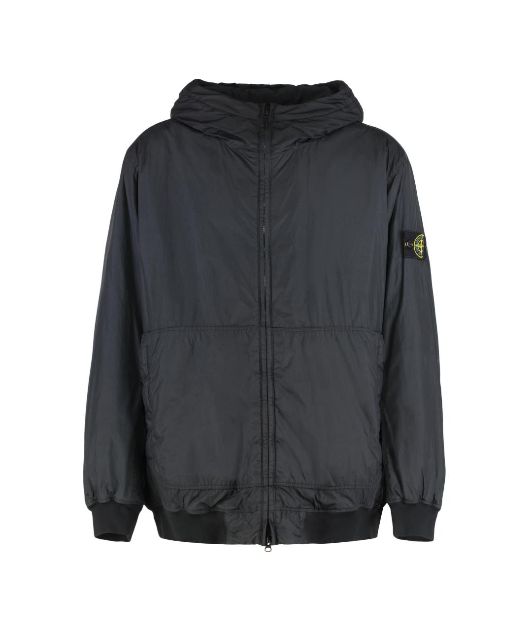 STONE ISLAND Черная полиамидовая куртка, фото 1