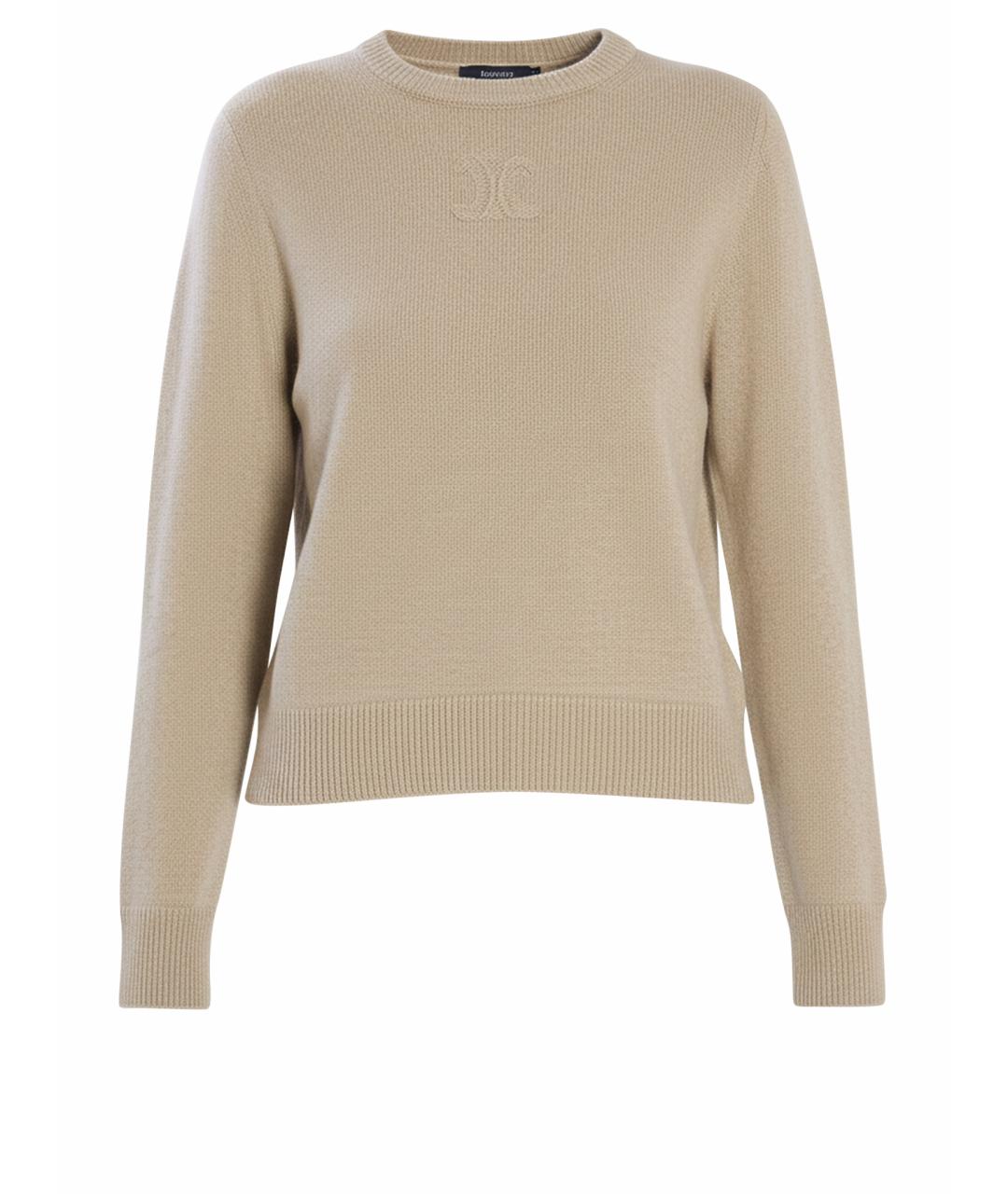 CELINE Бежевый кашемировый джемпер / свитер, фото 1