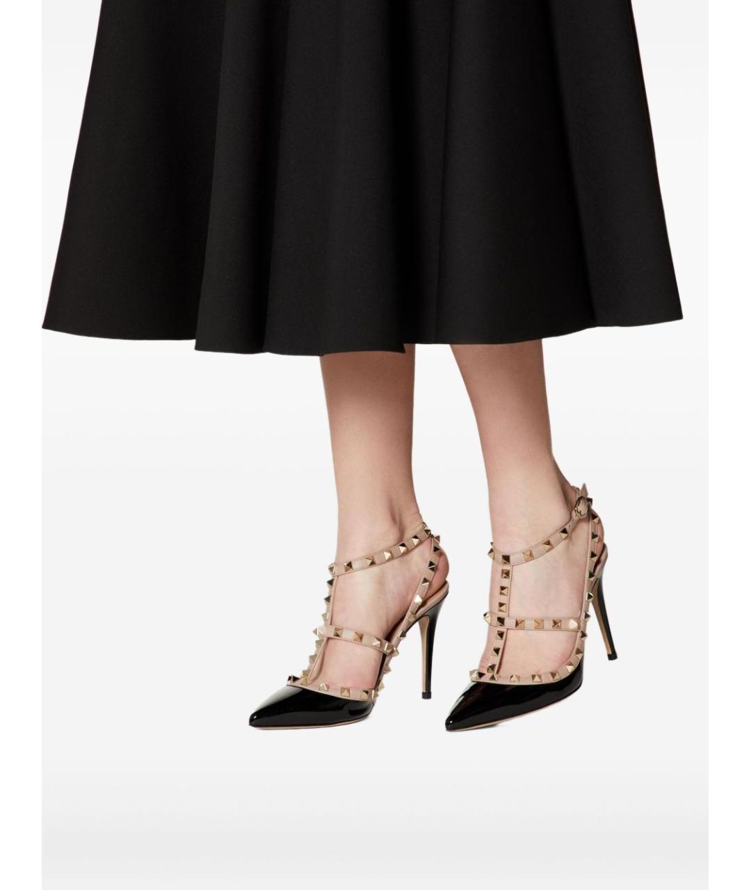 VALENTINO Черные кожаные туфли, фото 3