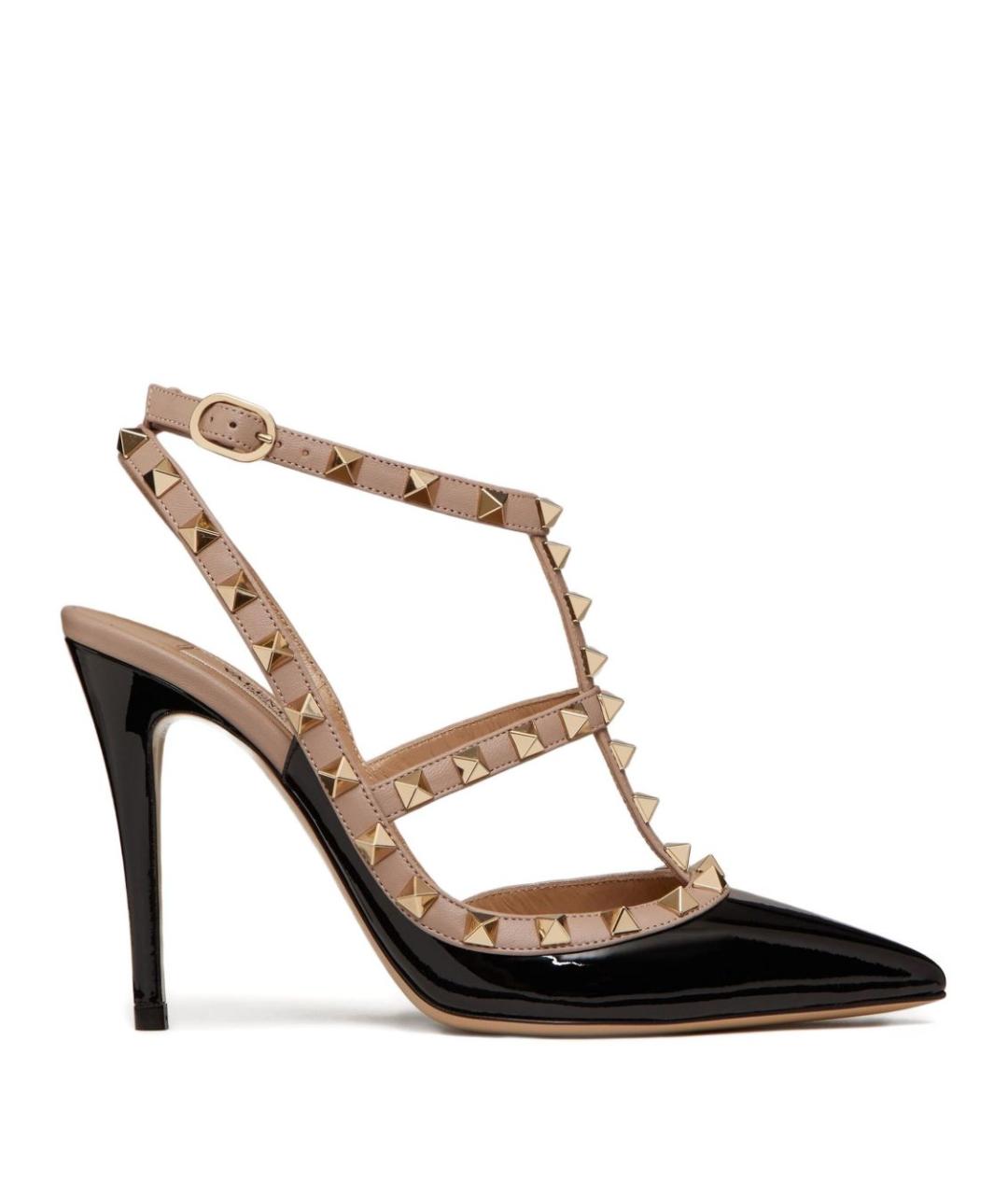 VALENTINO Черные кожаные туфли, фото 1