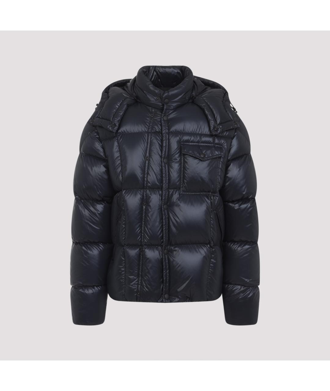 MONCLER Черный полиамидовый пуховик, фото 2