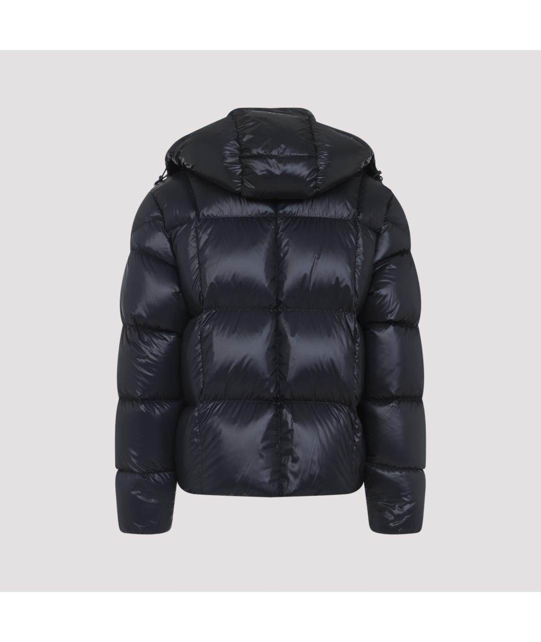 MONCLER Черный полиамидовый пуховик, фото 3