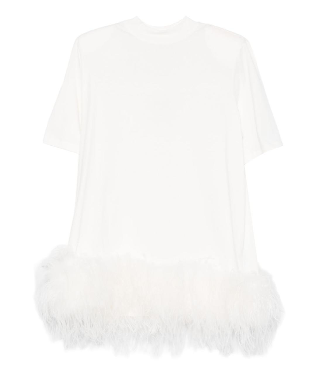 THE ATTICO Белое хлопковое повседневное платье, фото 1