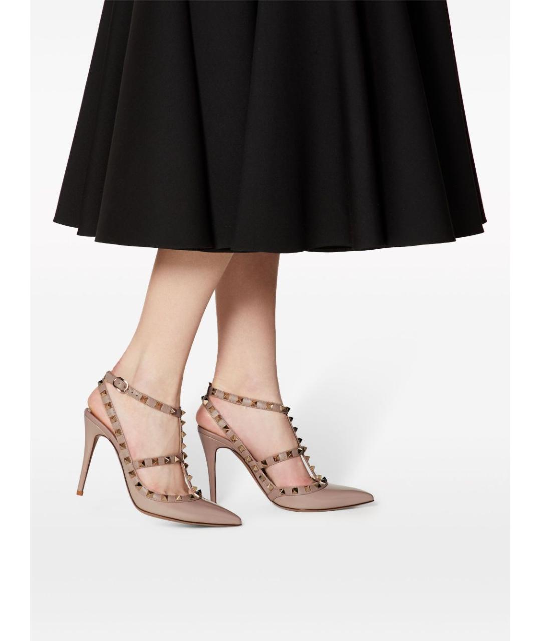 VALENTINO Розовые кожаные туфли, фото 2