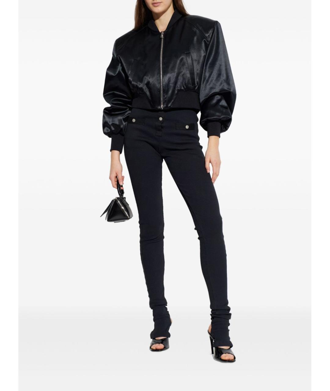 THE ATTICO Черная шелковая куртка, фото 2