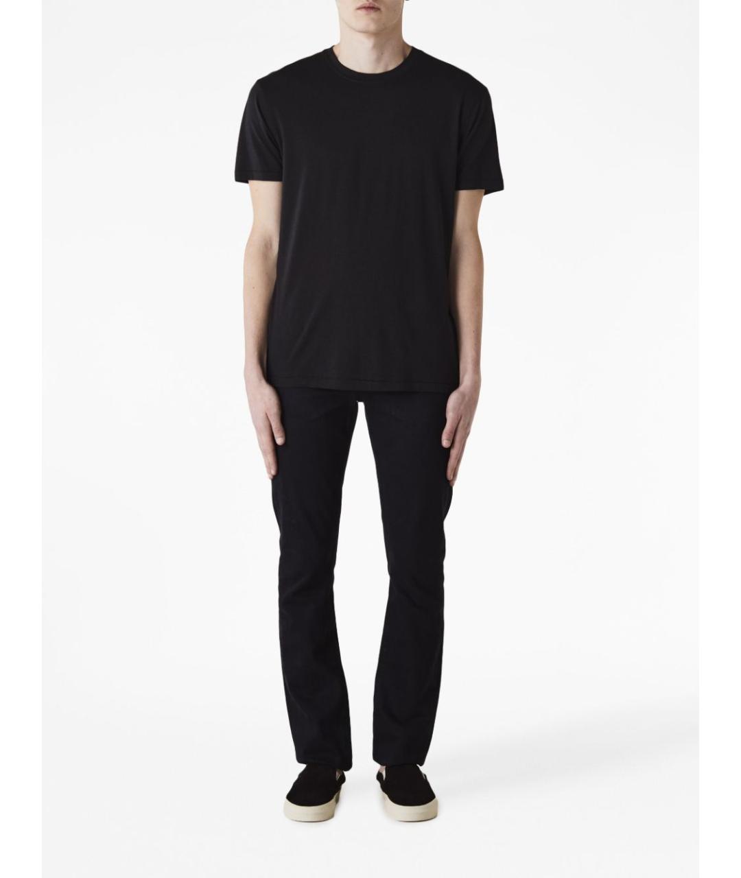 TOM FORD Черная хлопковая футболка, фото 3