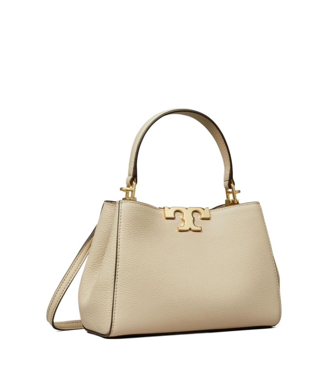 TORY BURCH Белая кожаная сумка через плечо, фото 5