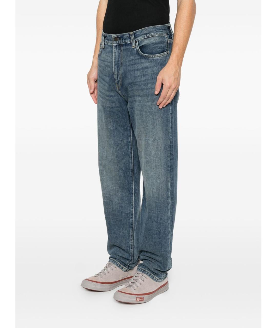 CARHARTT WIP Синие хлопковые прямые джинсы, фото 2