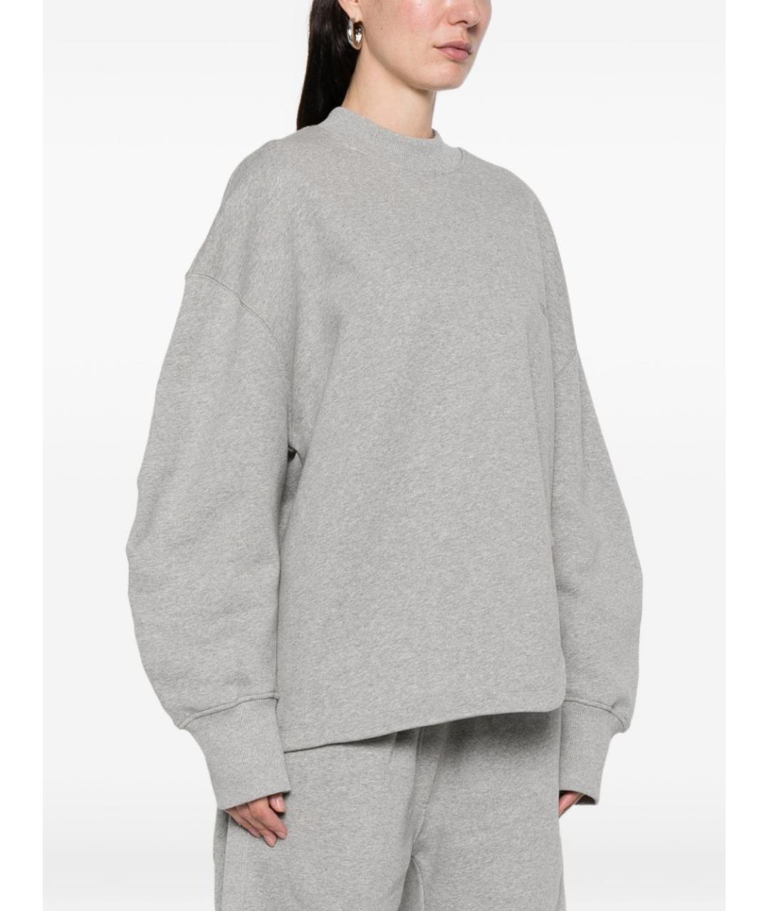 THE ATTICO Серый хлопковый джемпер / свитер, фото 2