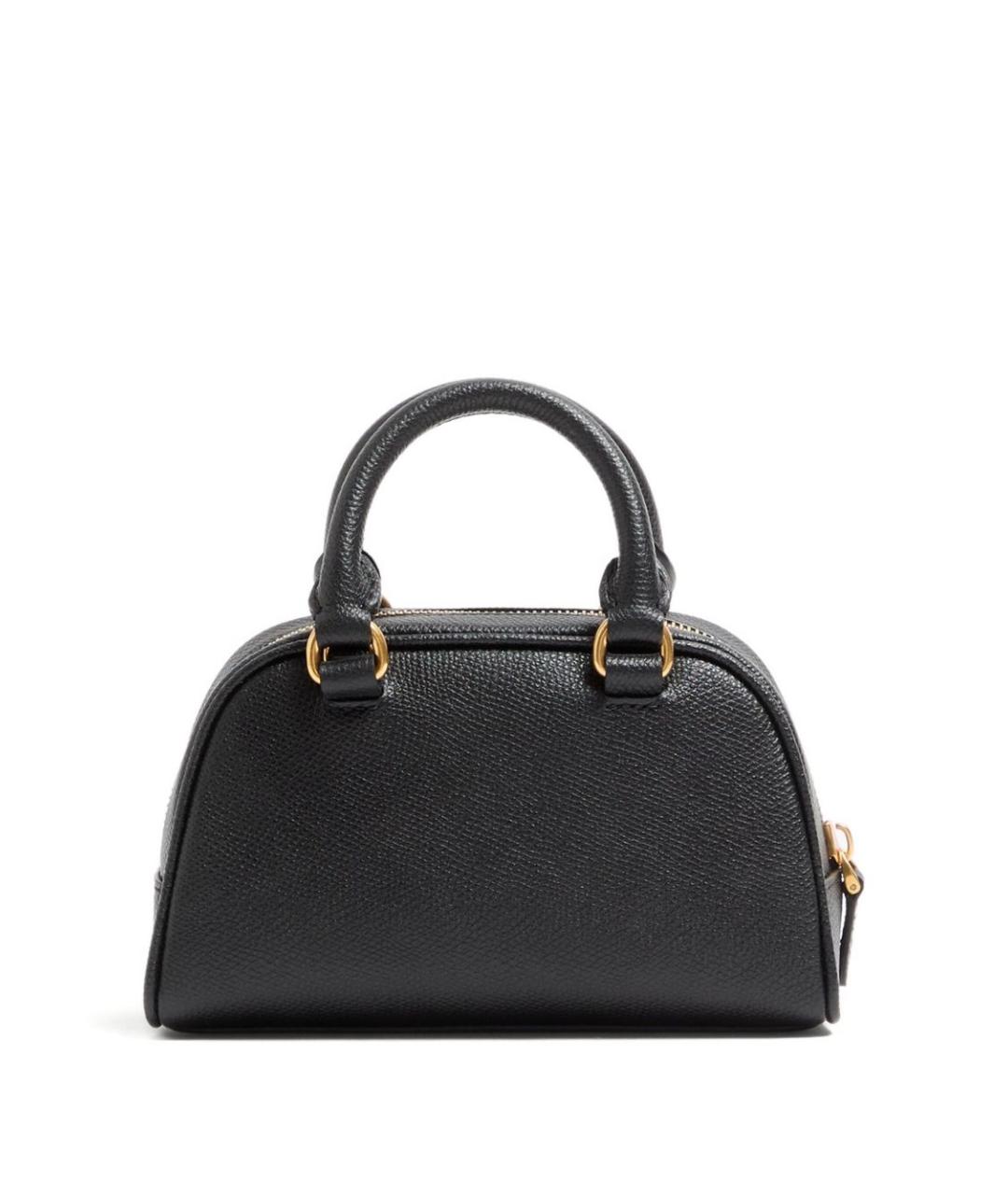 VALENTINO Черная кожаная сумка тоут, фото 2