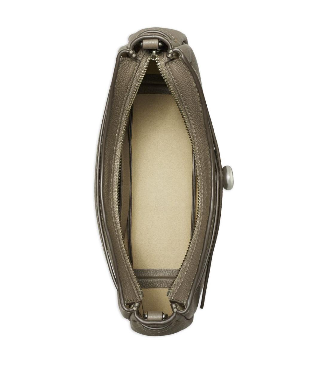 TORY BURCH Хаки кожаная сумка через плечо, фото 5