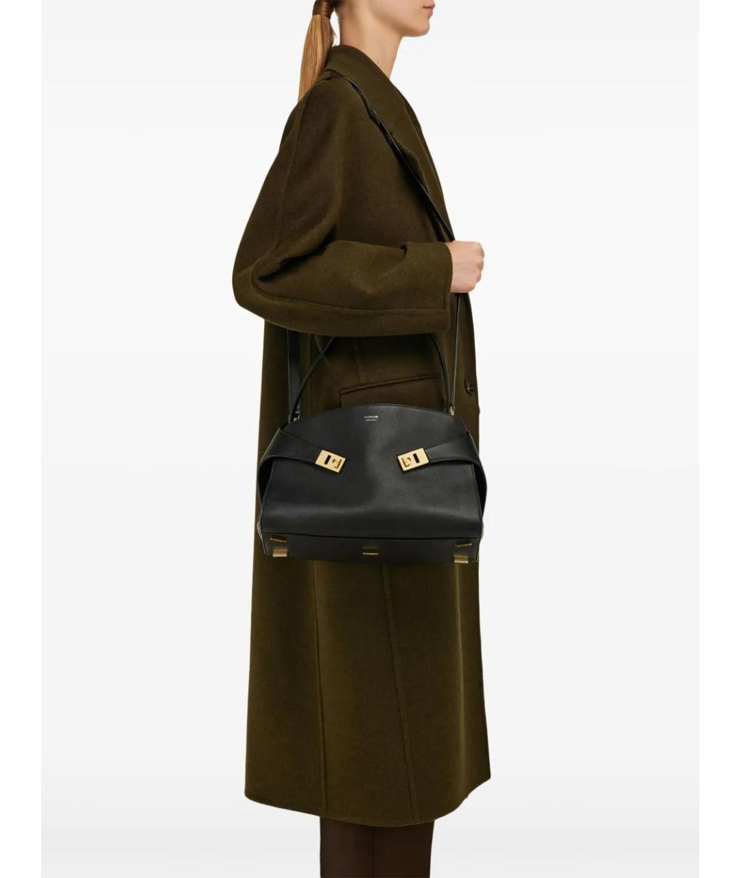 FERRAGAMO Черная кожаная сумка тоут, фото 3