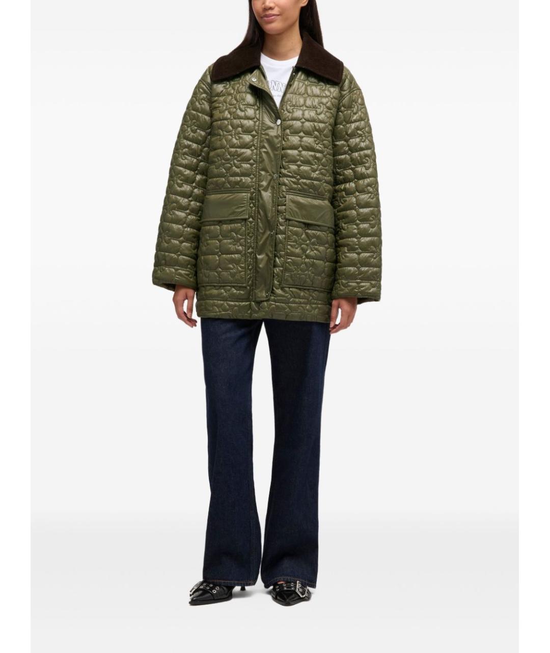 GANNI Зеленая куртка, фото 3