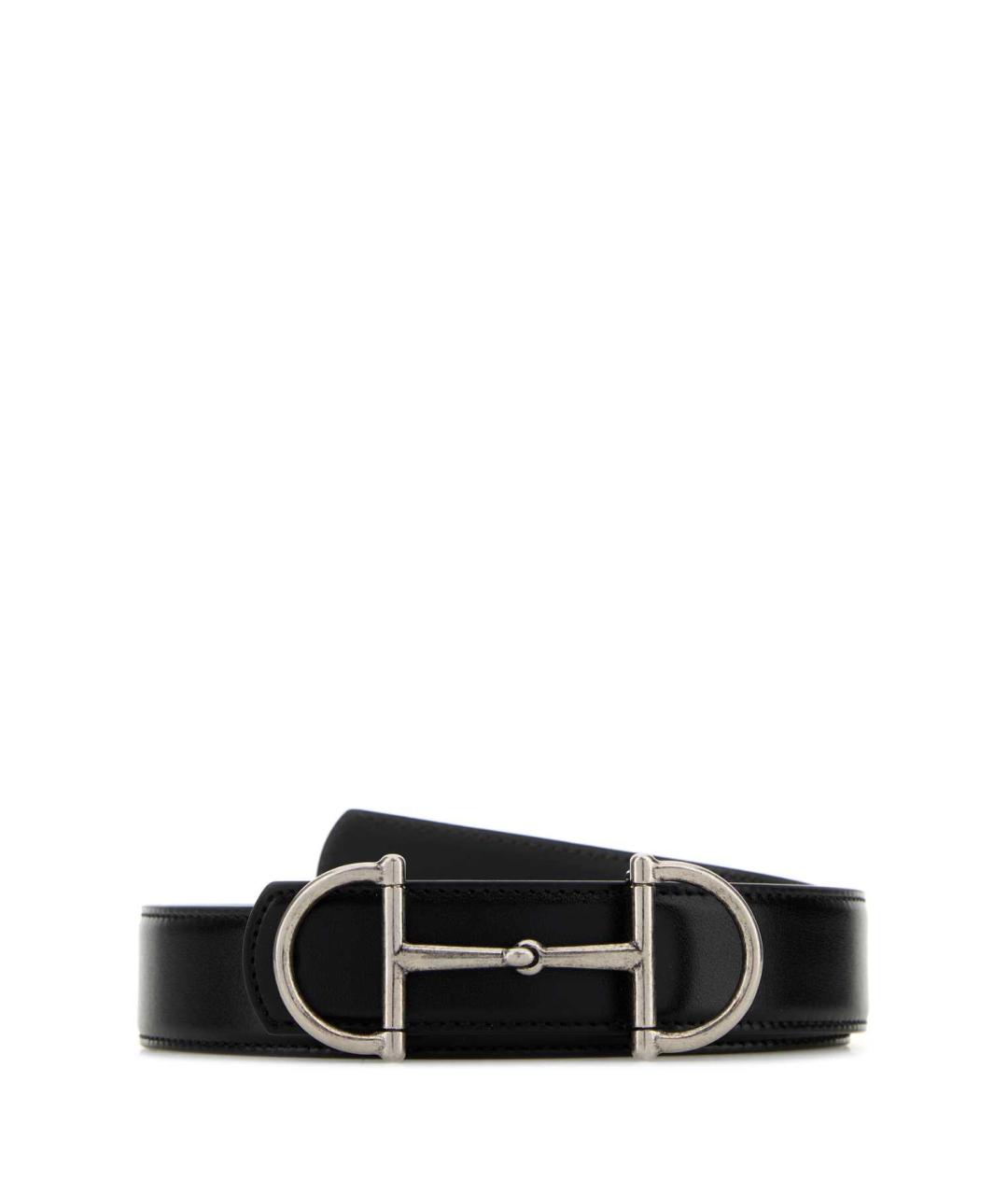 GUCCI Черный кожаный ремень, фото 1