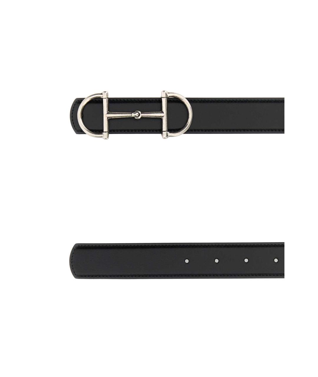 GUCCI Черный кожаный ремень, фото 2