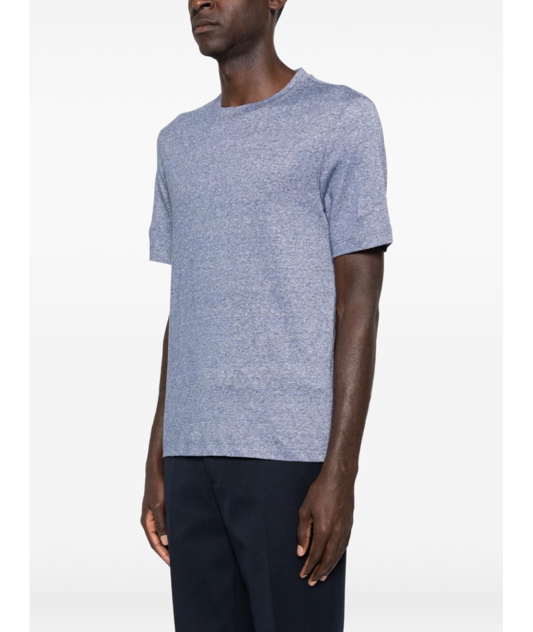 BRUNELLO CUCINELLI Синий льняной джемпер / свитер, фото 3