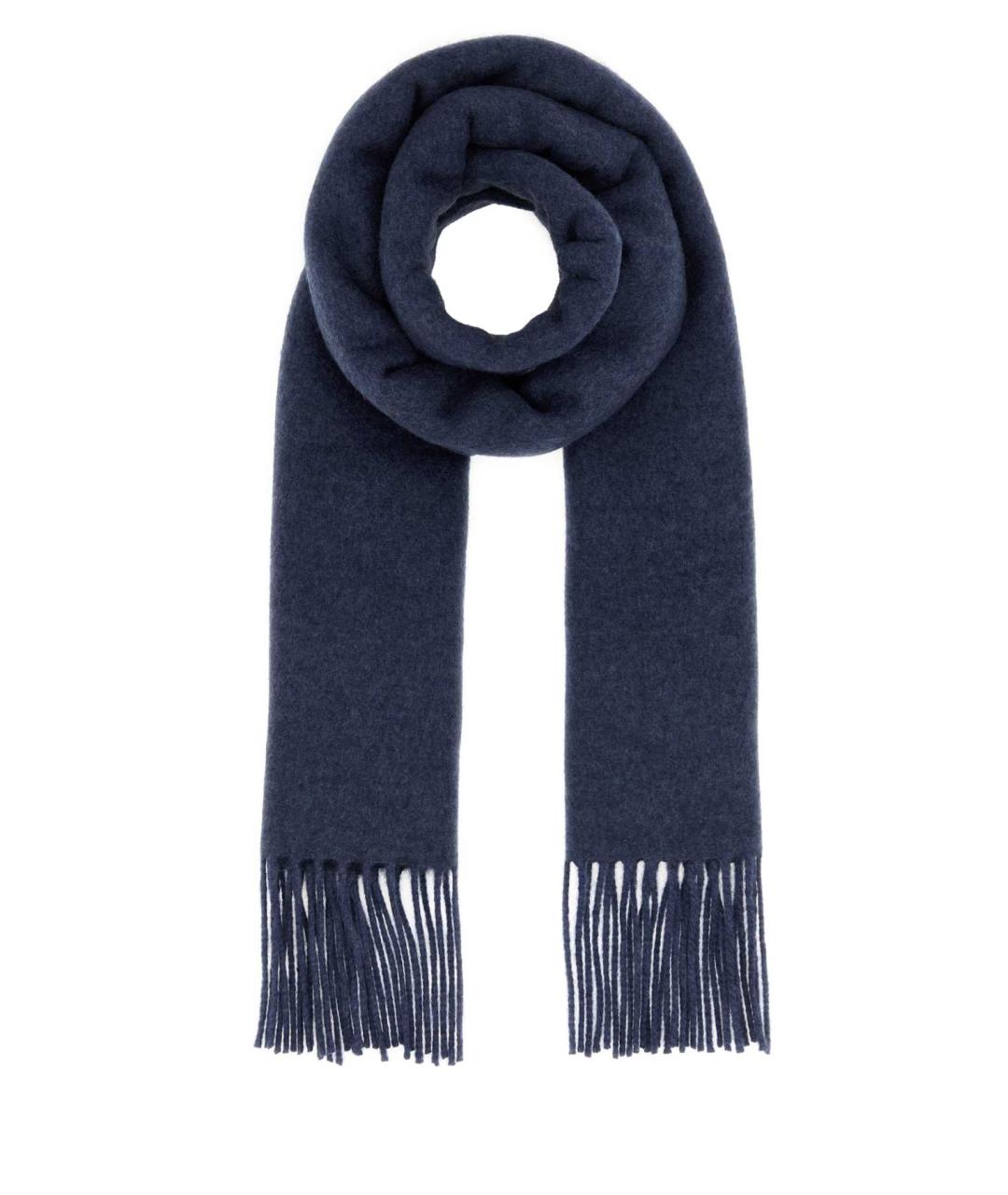 GUCCI Синий кашемировый шарф, фото 1
