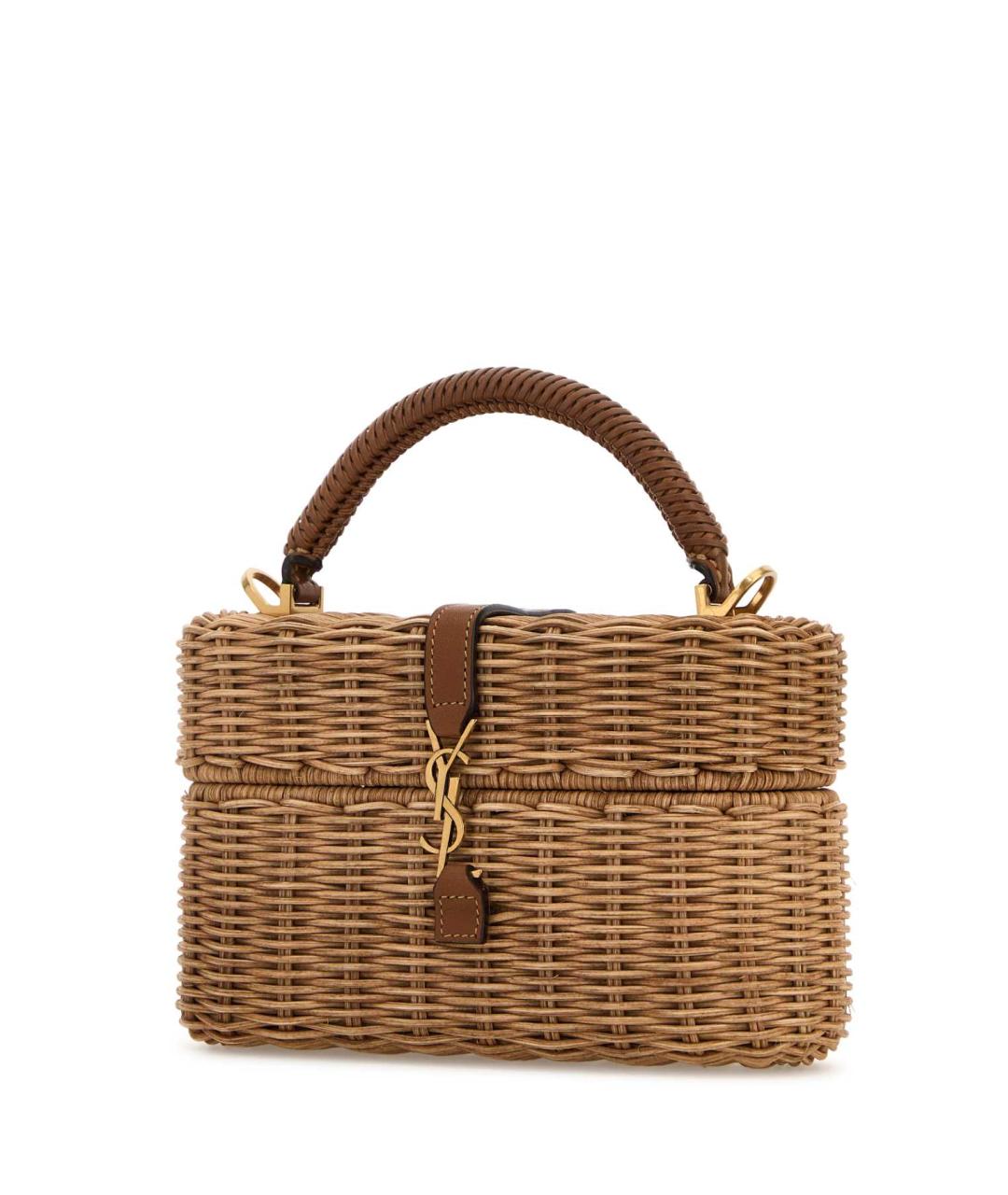 SAINT LAURENT Бежевая сумка с короткими ручками, фото 2