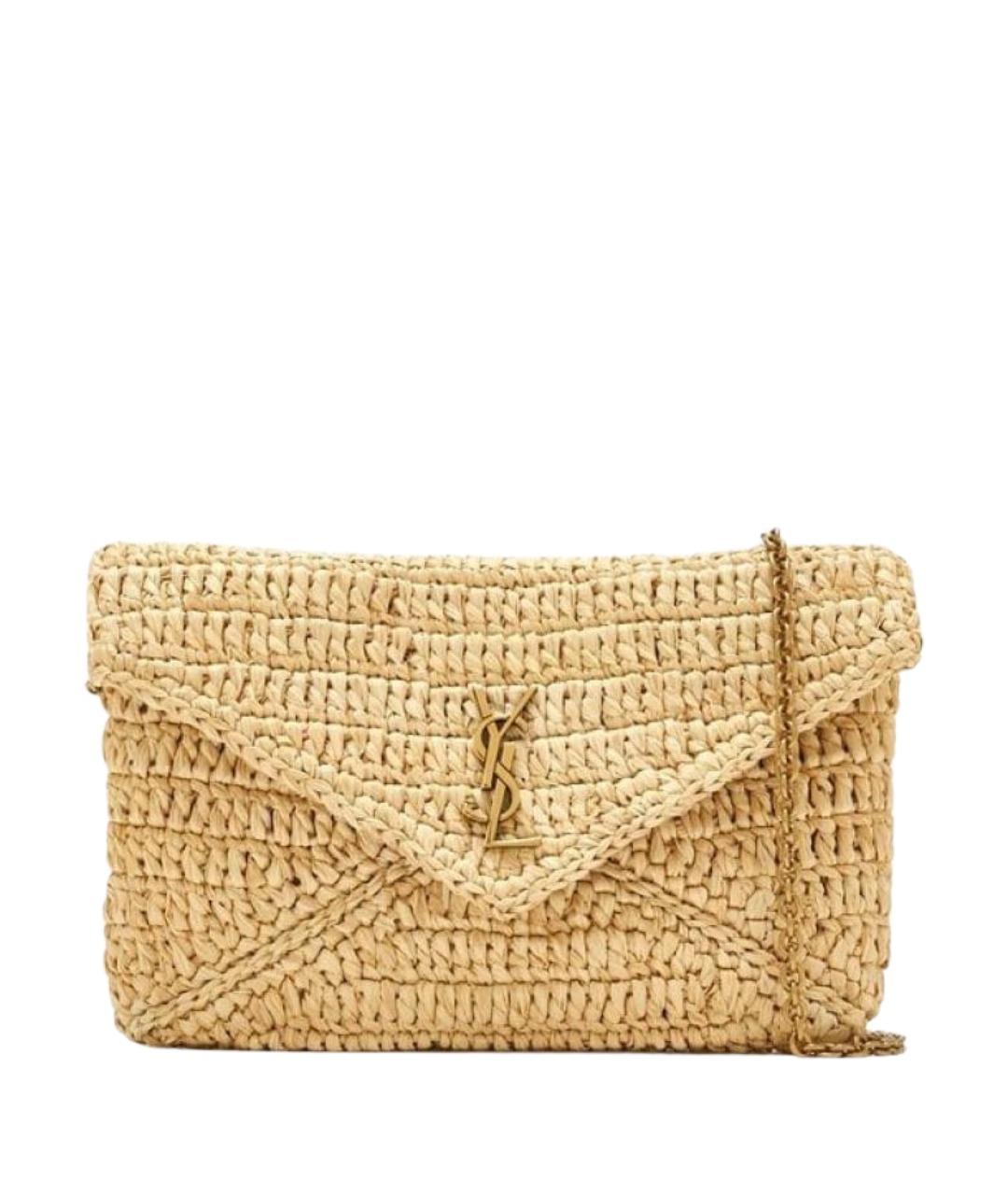 SAINT LAURENT Бежевая сумка через плечо, фото 1