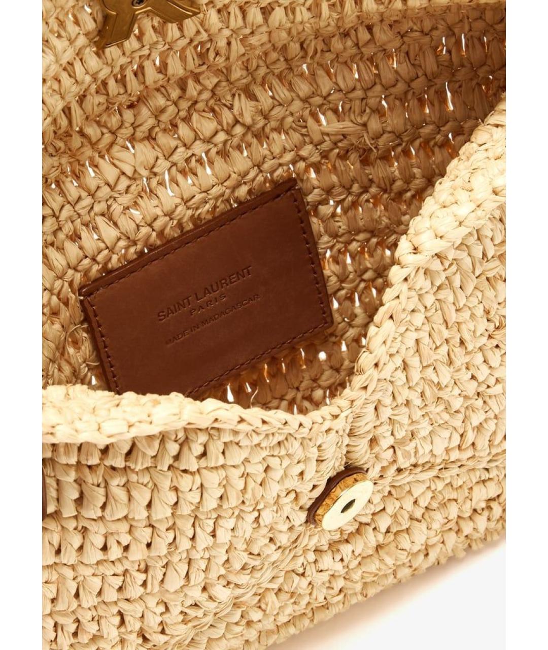 SAINT LAURENT Бежевая сумка через плечо, фото 4