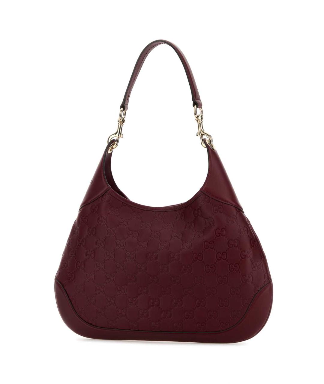 GUCCI Бордовая кожаная сумка через плечо, фото 2