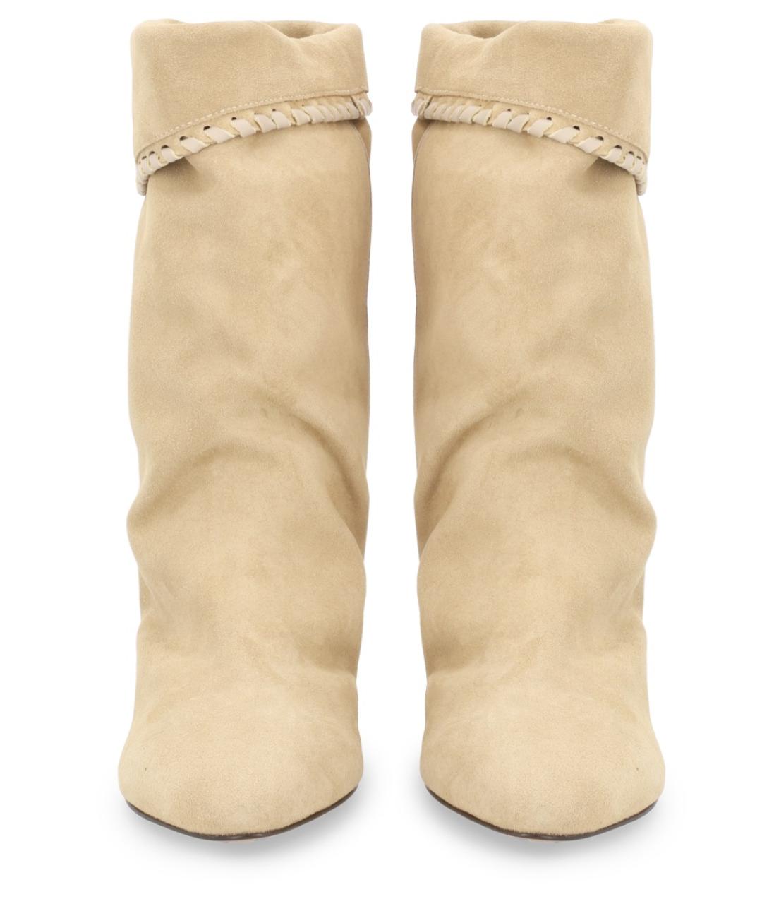 ISABEL MARANT Бежевые замшевые ботинки, фото 5