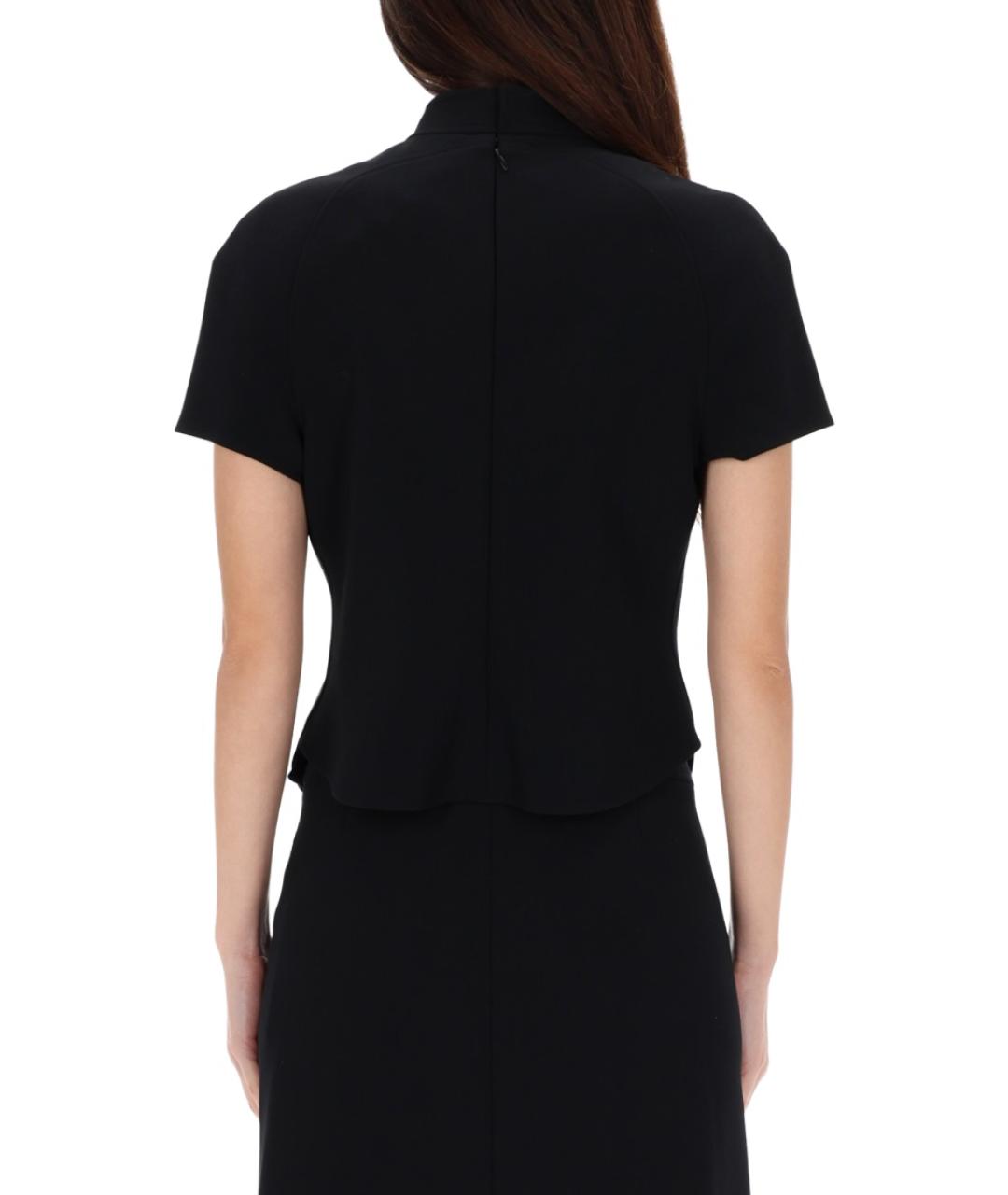 COURREGES Черная полиэстеровая футболка, фото 4