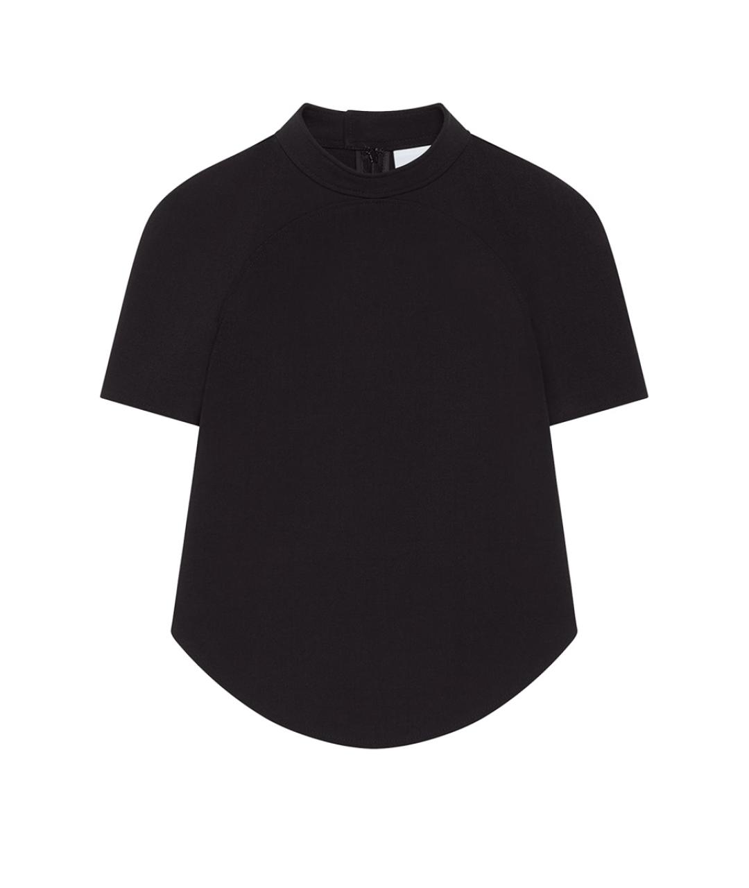 COURREGES Черная полиэстеровая футболка, фото 1
