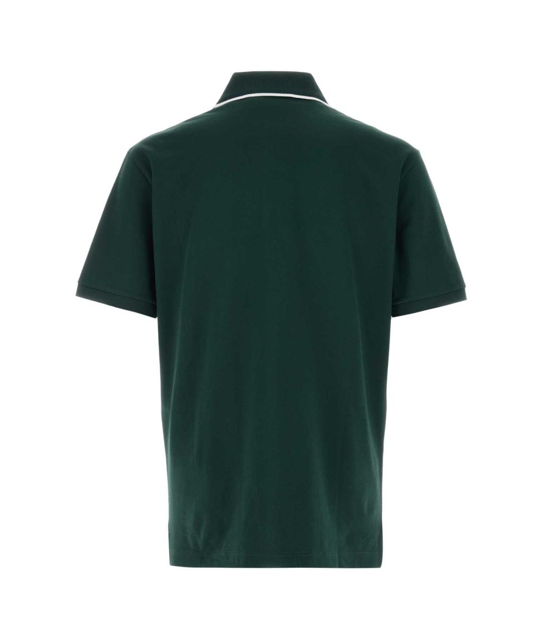 GUCCI Зеленые хлопковое поло с коротким рукавом, фото 2