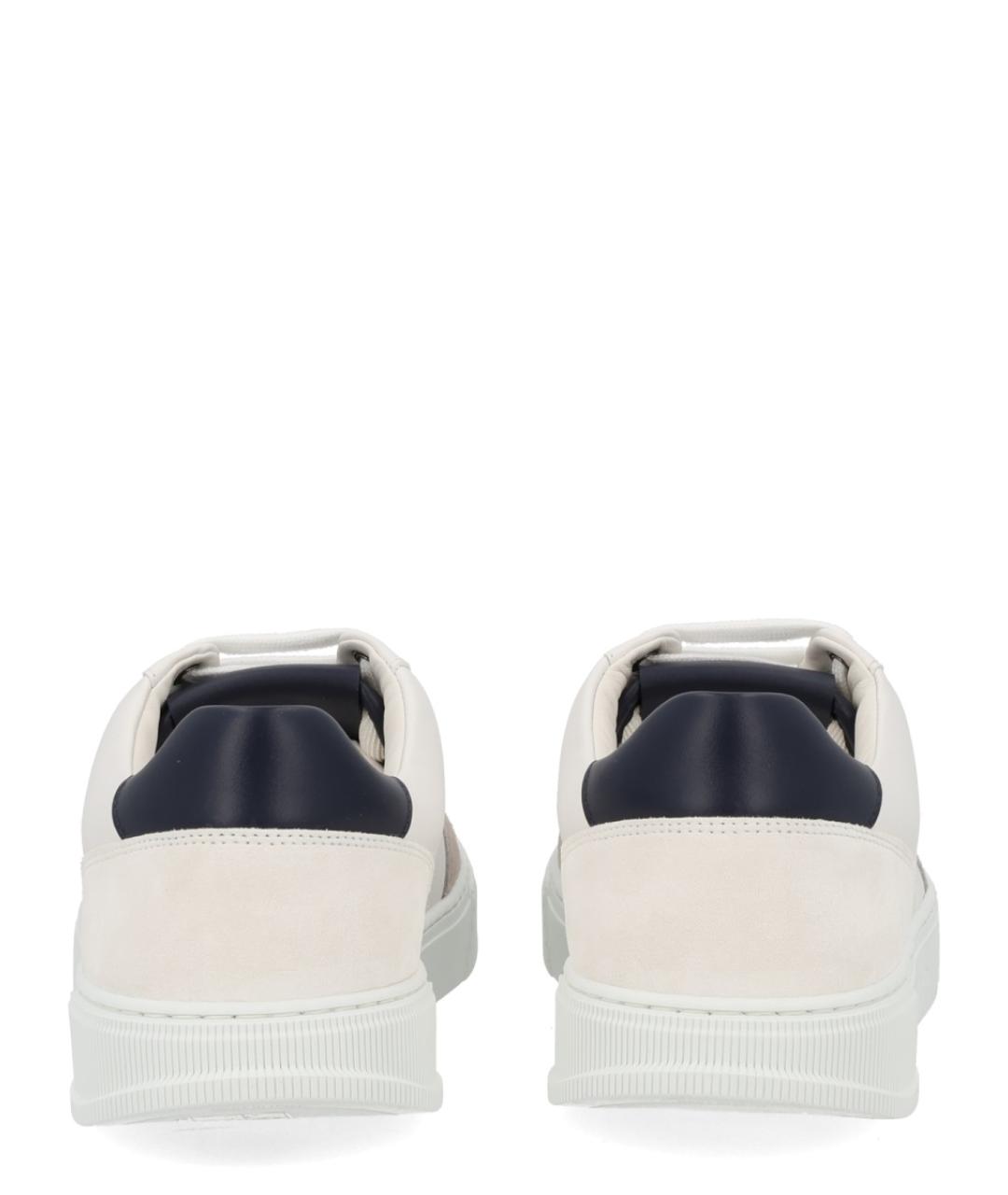 FERRAGAMO Черные кожаные низкие кроссовки / кеды, фото 3