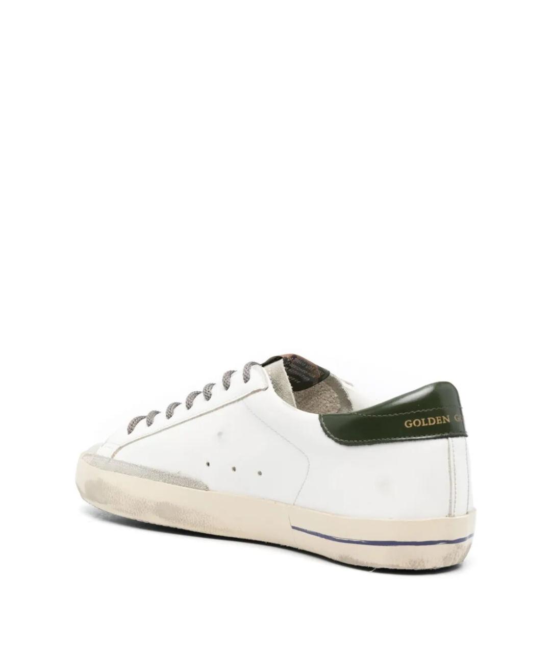 GOLDEN GOOSE DELUXE BRAND Белые кожаные низкие кроссовки / кеды, фото 2