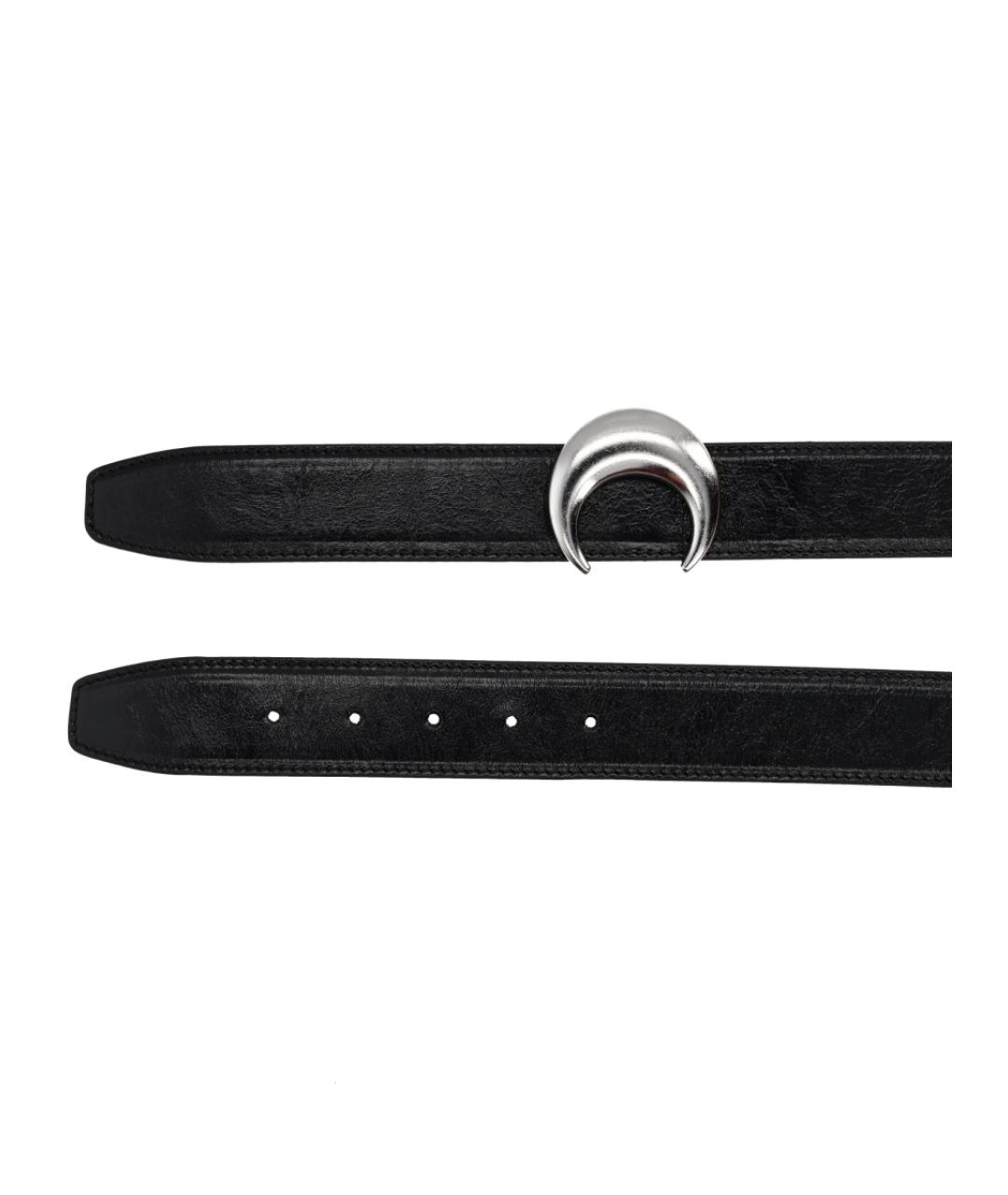 MARINE SERRE Черный кожаный ремень, фото 2