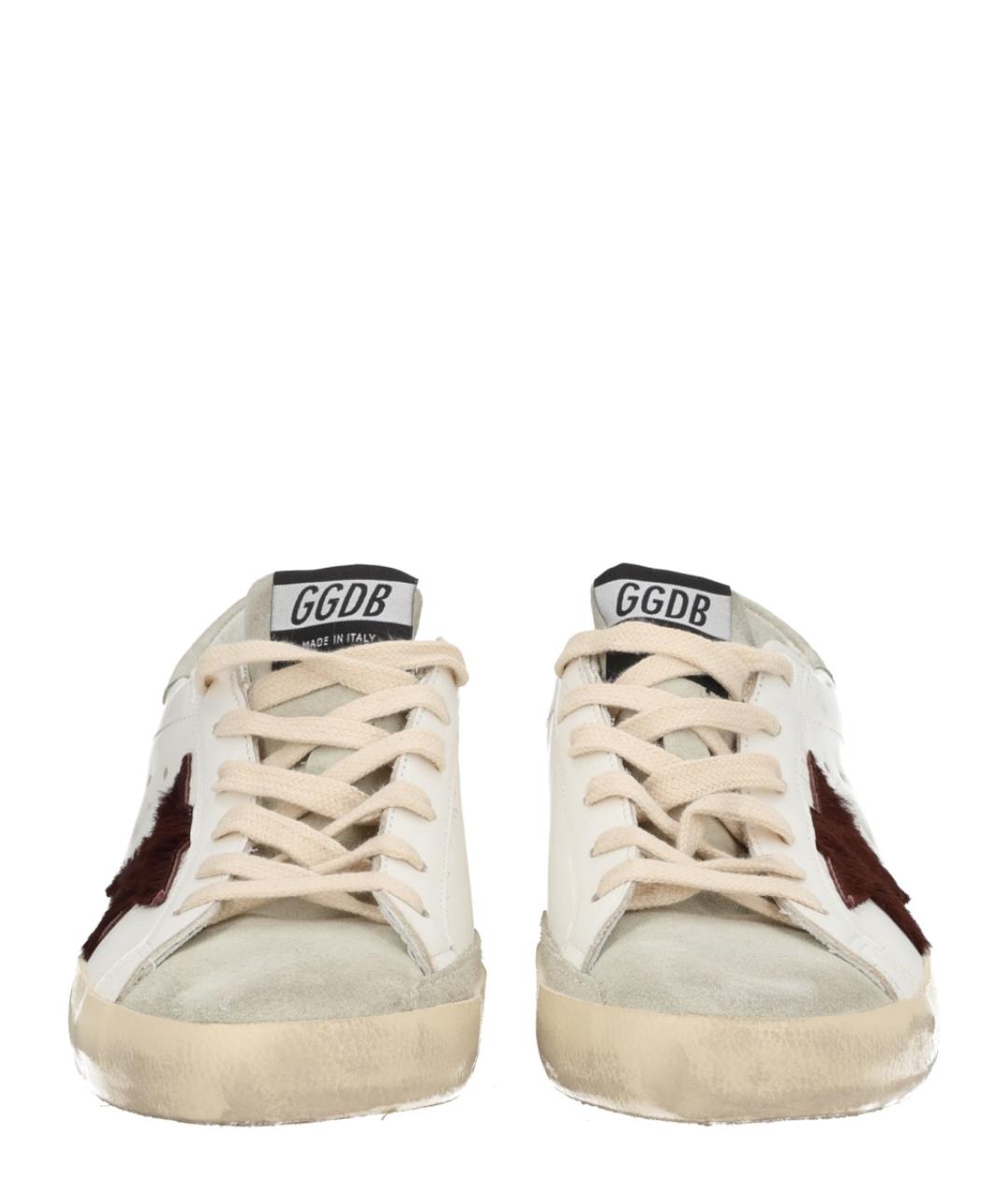 GOLDEN GOOSE DELUXE BRAND Белые кожаные кеды, фото 3