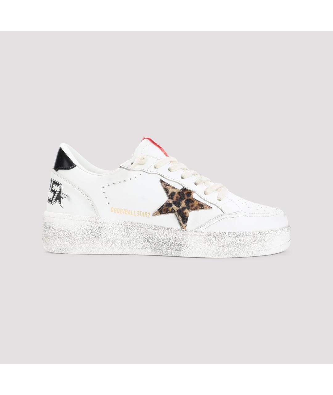 GOLDEN GOOSE DELUXE BRAND Белые кожаные кроссовки, фото 2