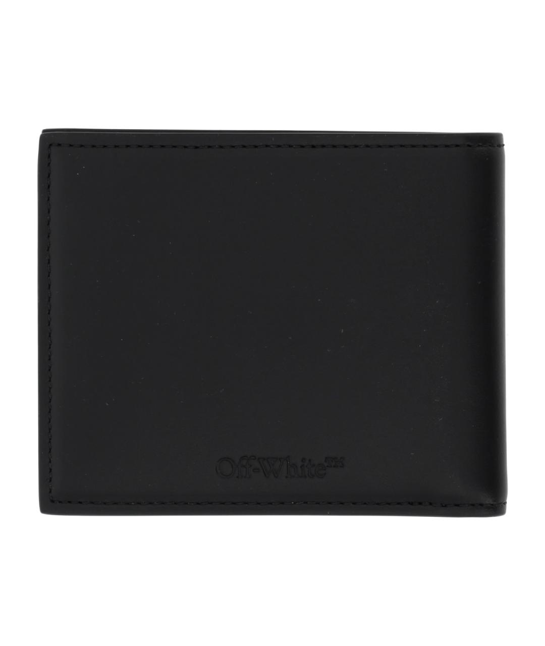 OFF-WHITE Черный кожаный кошелек, фото 3