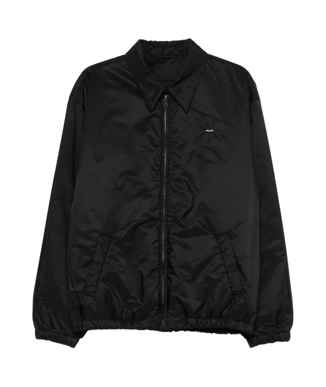 PRADA Черная полиамидовая куртка, фото 1