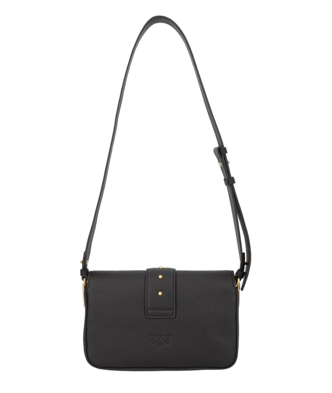 PINKO Черная кожаная сумка через плечо, фото 2