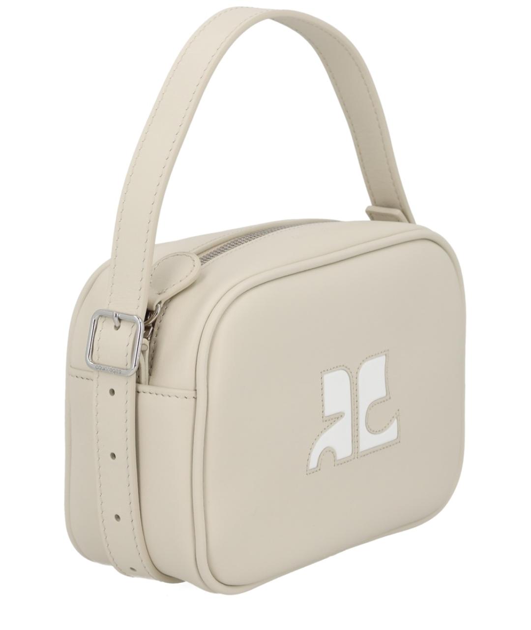 COURREGES Серая кожаная сумка через плечо, фото 2