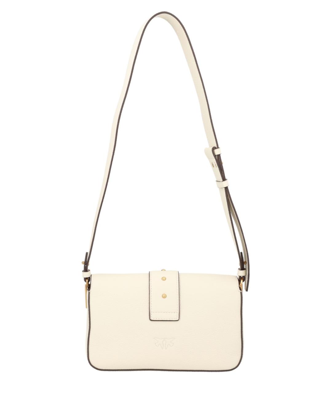 PINKO Белая кожаная сумка через плечо, фото 2