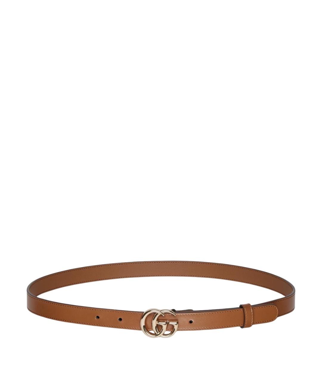 GUCCI Коричневый кожаный ремень, фото 1
